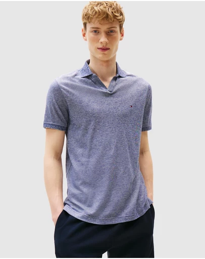 Tommy Hilfiger - Regular Fit Polo Shirt With Linen
