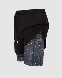 Boardies - Boardies Polka Yin Yang Neon Active Compression Shorts