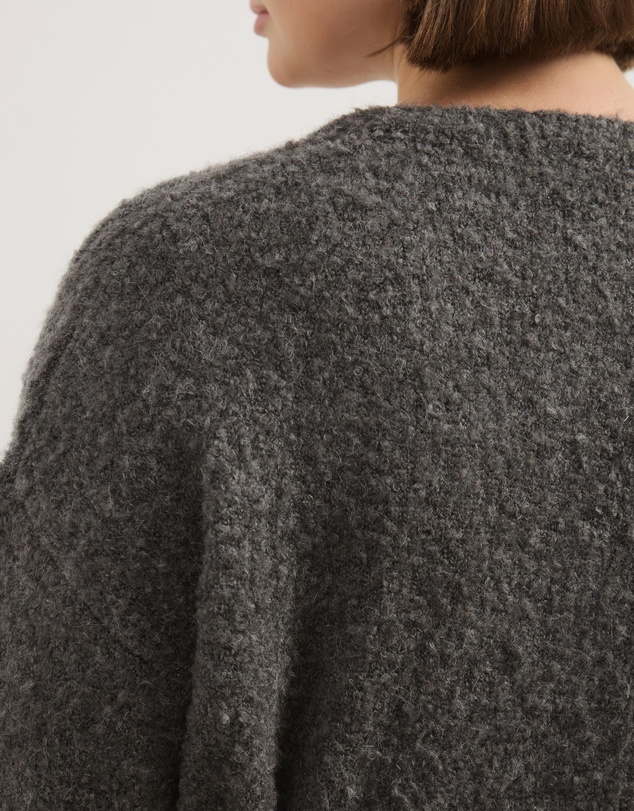 Atmos&Here Curvy - Jovie Boucle Knit Cardigan