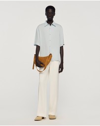 Sandro - Small Hobo Suede Messenger