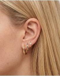 HOUSE OF SLANI - Gold Flower Bloom Hoops