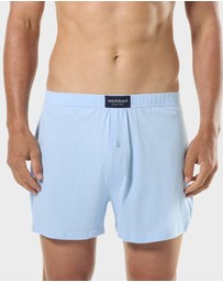 Mitch Dowd - Mens Cotton Knit Boxer Shorts 3 Pack - Multi