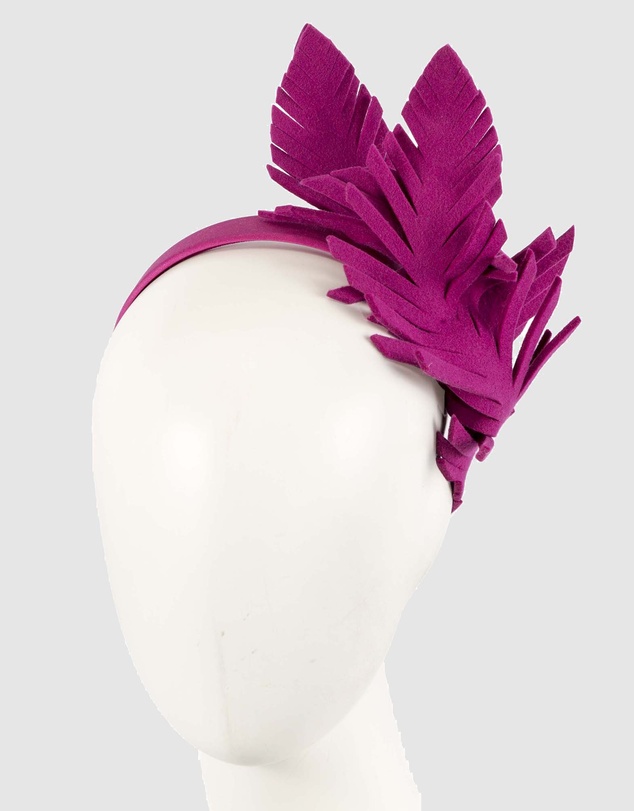 Max Alexander - Felt Leaf Fascinator