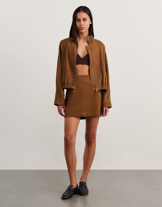 Jag - Ophelia Suede Mini Skirt