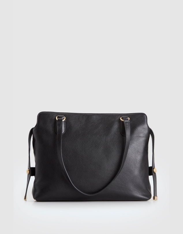 Evity - Clover Leather Work Tote Bag