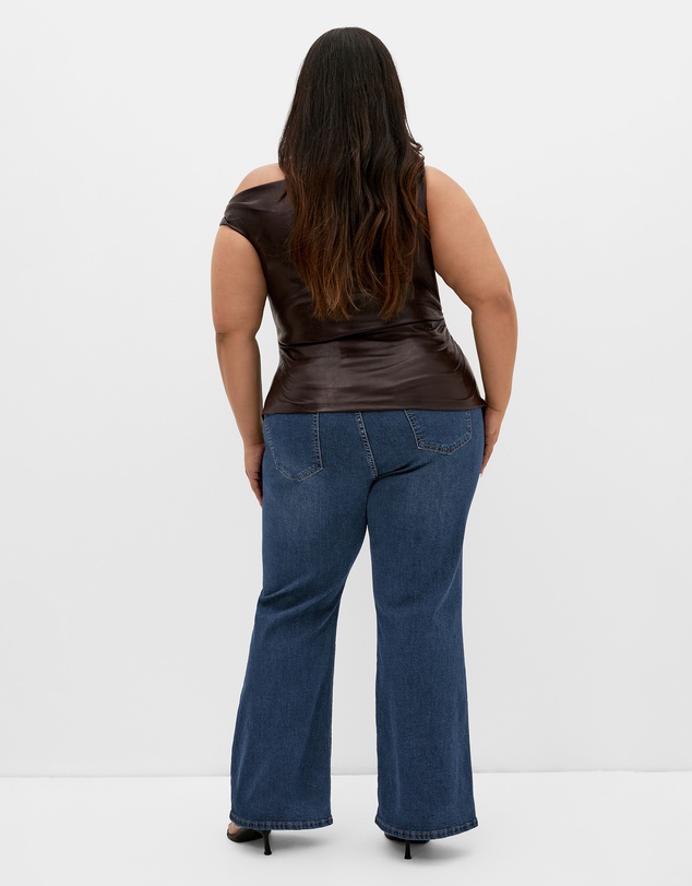 City Chic - Elianna Faux Leather Top