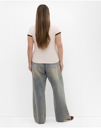 City Chic - Micro Vintage Print Tee