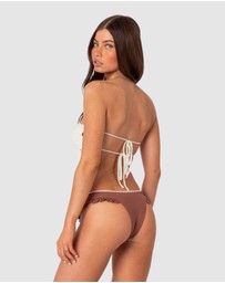 EDIKTED - Niki Crochet Strapless Top