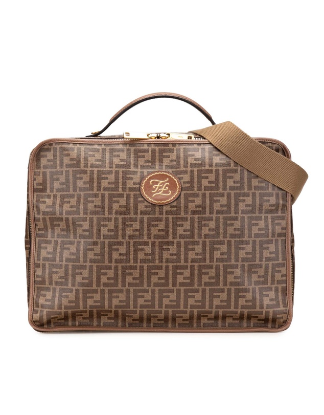 Pre-Loved by Azura Reborn - Pre-Loved Zucca Coated Canvas Karligraphy Travel Bag