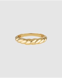 HOUSE OF SLANI - Slim Croissant Gold Ring