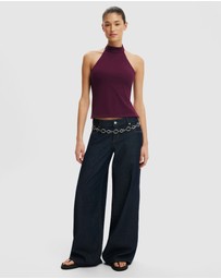 Cotton On - Hold Me Halter Twist Back Top