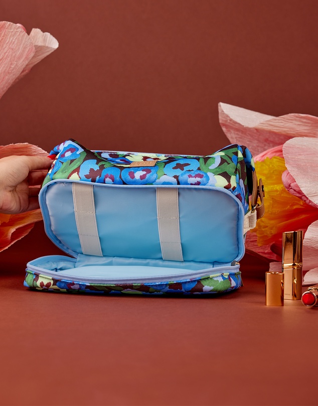 The Somewhere Co - Pansy Patch Cosmetic Bag