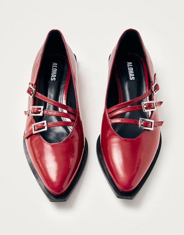 Alohas - Jive Leather Ballet Flats