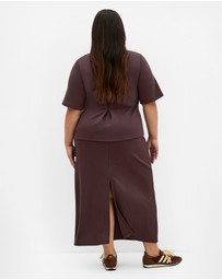 City Chic - Mae Short Sleeve Sweat Top