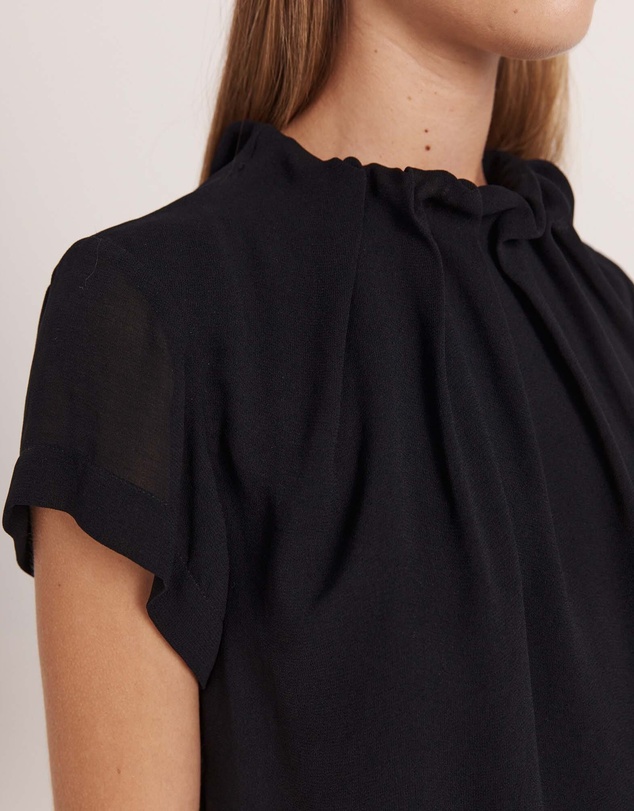 SABA - Willa High Neck Short Sleeve Top