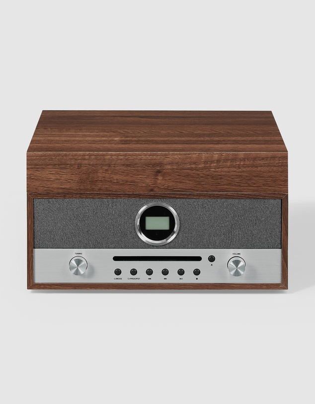 Crosley - Crosley Nash 7-in-1 Vinyl Record Player - Walnut