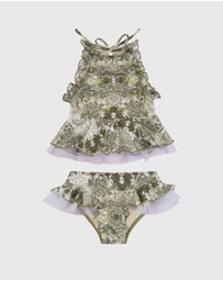 Aqua Blu Kids - Tapestry Halter Neck Bikini Set - Kids