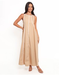 Petal & Pup - Peppa Maxi Dress - Beige/White
