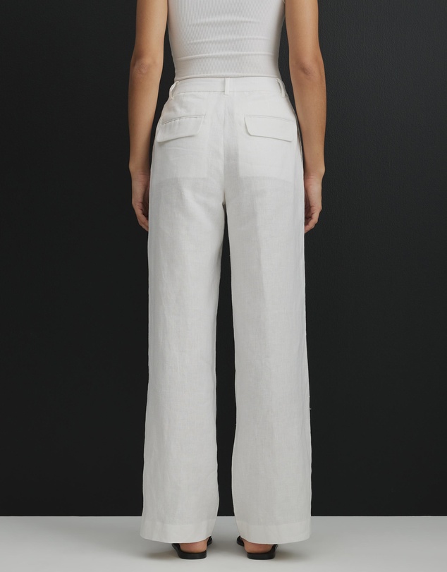 AERE - Straight Leg Linen Pants