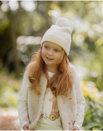 Bebe by Minihaha - Winnie Emb. Faux Fur Vest 3-7 Yrs