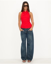 Dazie - Sunlit High Neck Top
