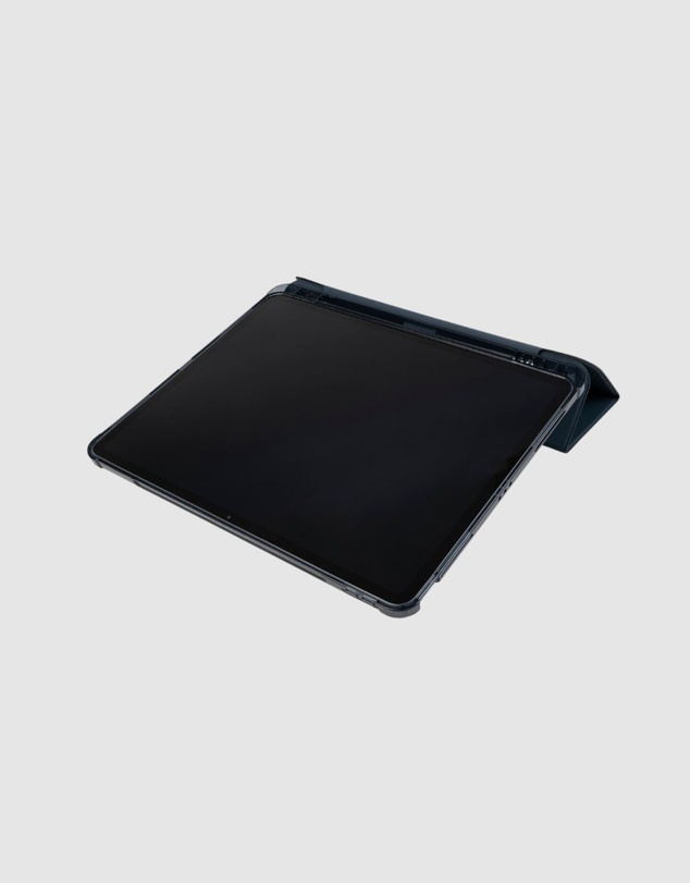 Tucano - Tucano Satin Folio Case Dark Blue for iPad Air 13 Inch M2 2024 with Pencil Holder and Stand