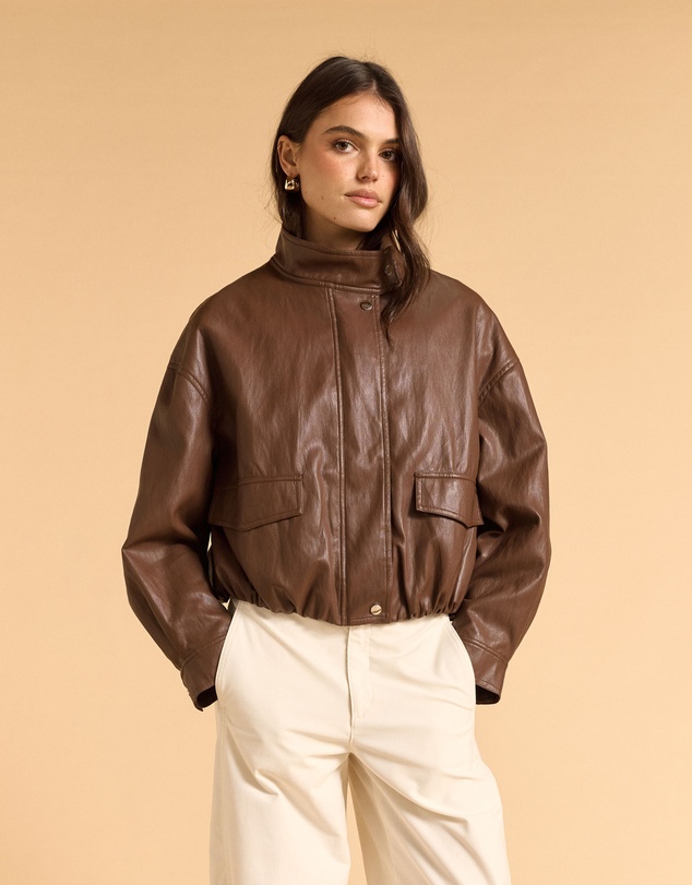 MVN - Soft Faux Leather Jacket