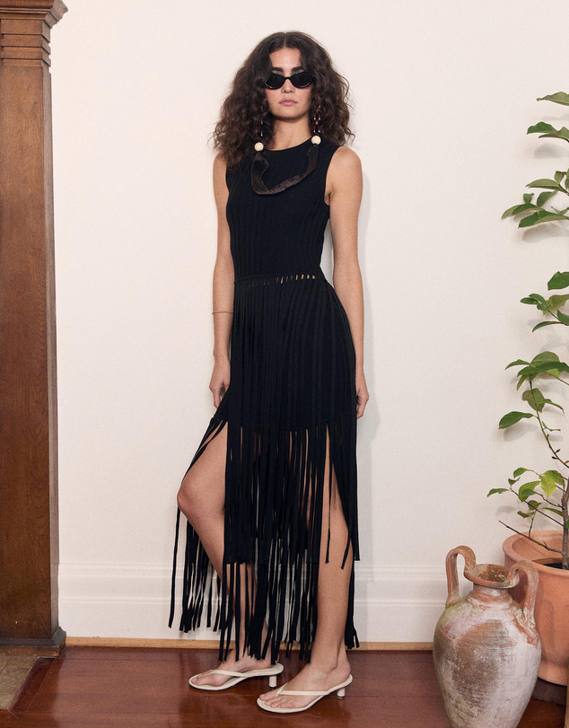 Varna - Marais Fringe Knit Top