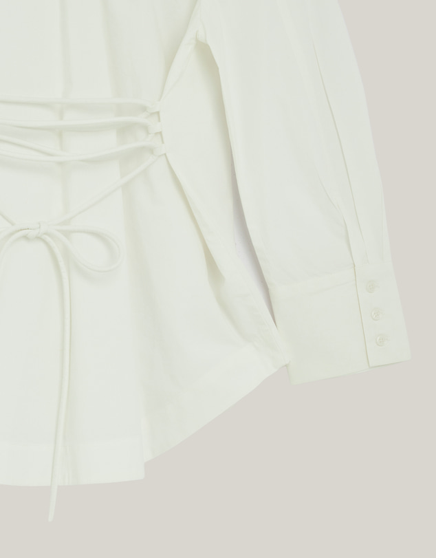 Revibe - Repaired AERE Fiora Cinched Waist Shirt - AU 10