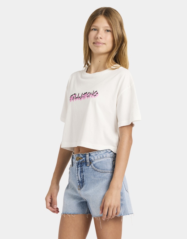 Billabong Kids - Girls 6 to 16 Say My Name Oversized T-Shirt