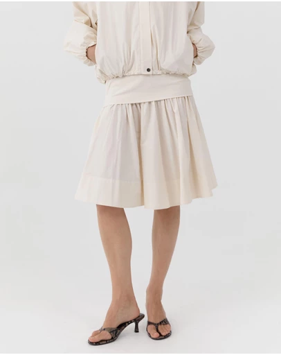 St. Agni - Circle Hem Gathered Skirt