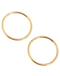 Lovisa - 24 Carat Gold Plated Surgical Steel Fine 10mm Sleeper Earrings