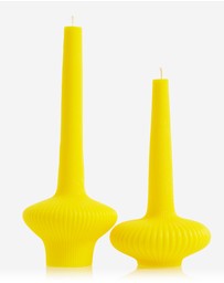 XRJ Celebrations - Pinnacle Candle Neon Yellow