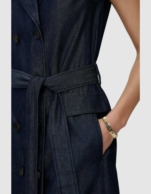 Trenery - Denim Sleeveless Trench Dress