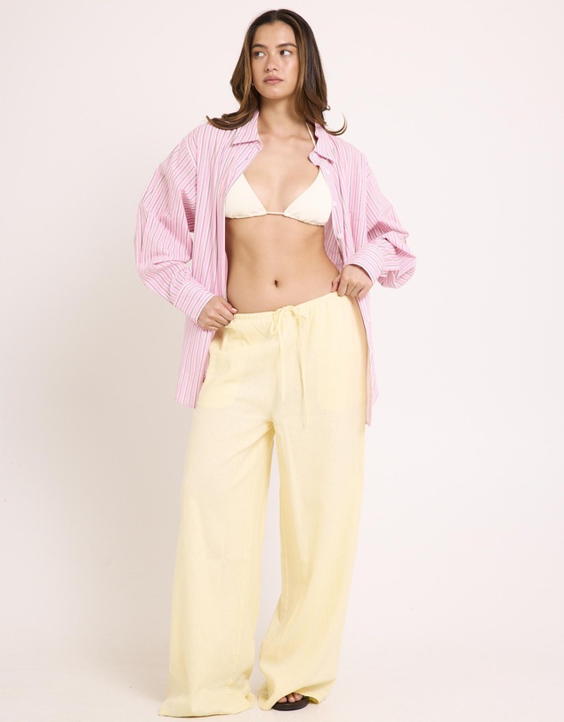 Subtitled - Hideaway Linen Wide Leg Pants