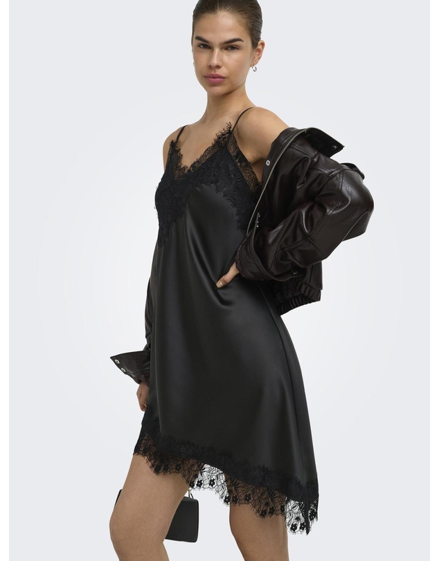 ONLY - Indona Satin Lace Dress