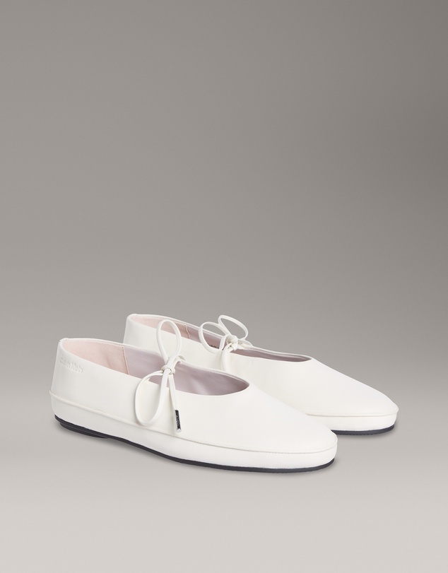 Calvin Klein - Leather Mary Jane Ballerinas