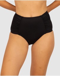 Baku Swimwear - Chloro Ruched Ultra High Waist Bikini Bottom