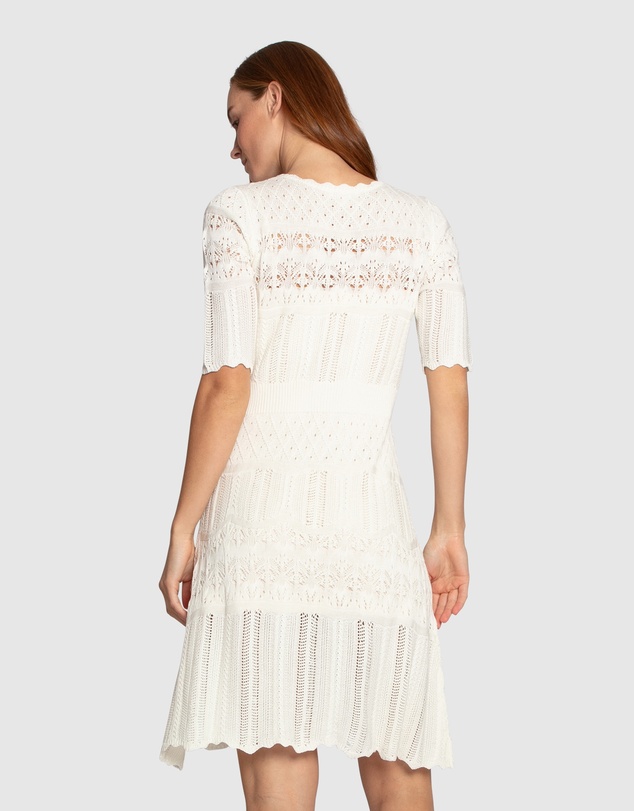 Belle & Bloom - Everbloom Crochet Mini Dress
