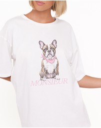 Petal & Pup - Monsieur Tee - White