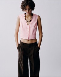 M.N.G - Boreli Linen Suit Waistcoat