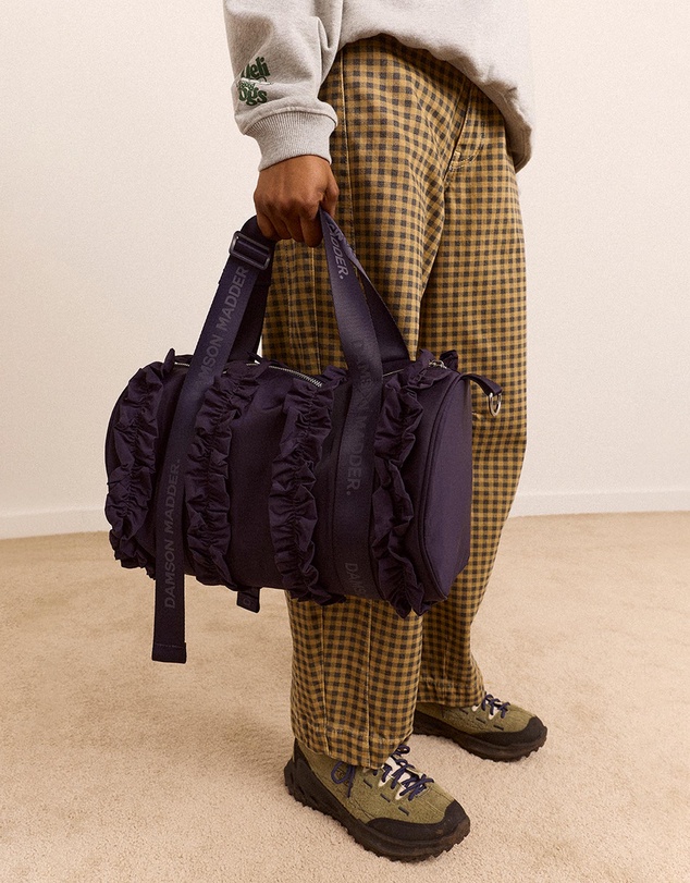 Damson Madder - Brooke Frill Barrel Bag