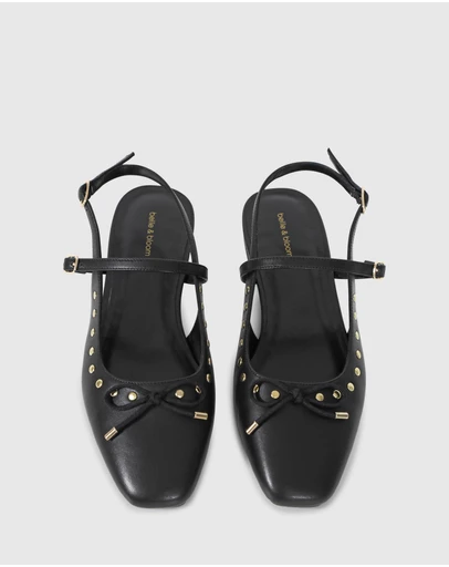 Belle & Bloom - True Romance Slingback Leather Flat