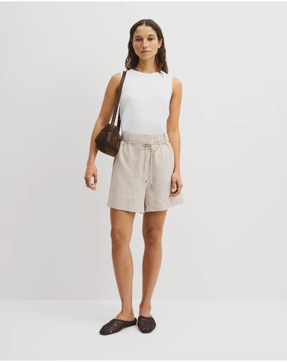 Country Road - Pull On Linen Short