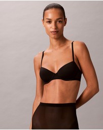 Calvin Klein - Minimalist Mesh Uplift Demi Padded Underwire Bra