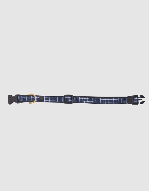 Mog & Bone - Neoprene Collar - Navy Check Print