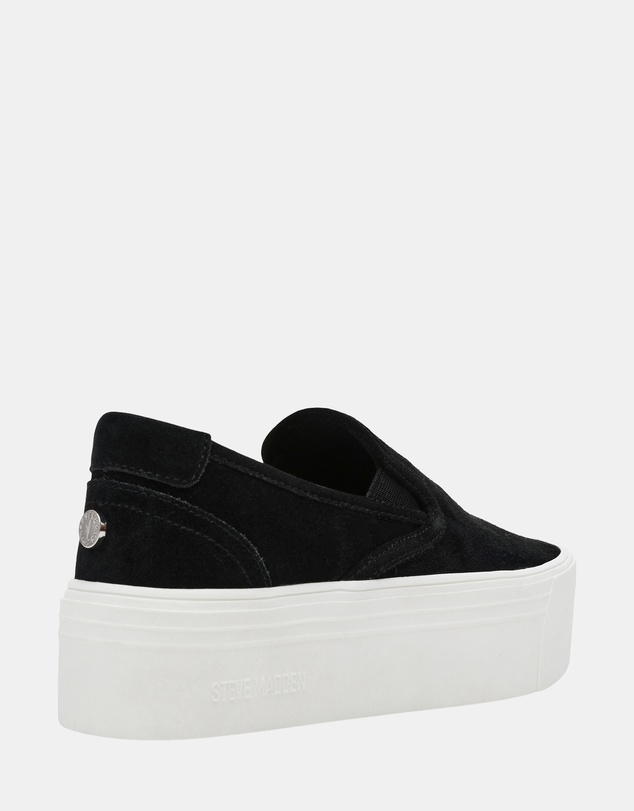 Steve Madden - Clifftop Black Suede Sneakers