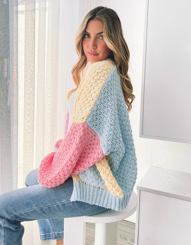 Esther & Co - Colline Cardigan - Yellow Multi