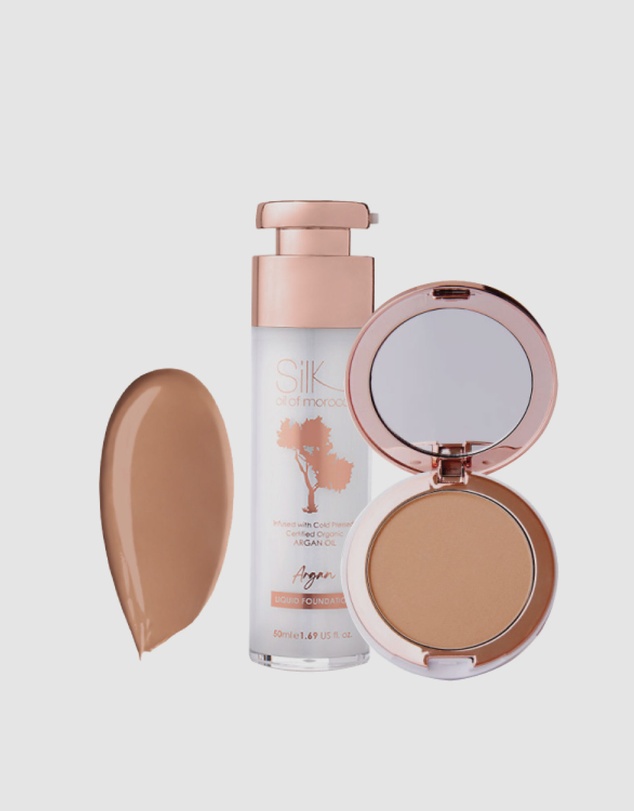Silk Oil of Morocco - Silk Oil of Morocco Perfect Match Foundation - Value Pack - Tan