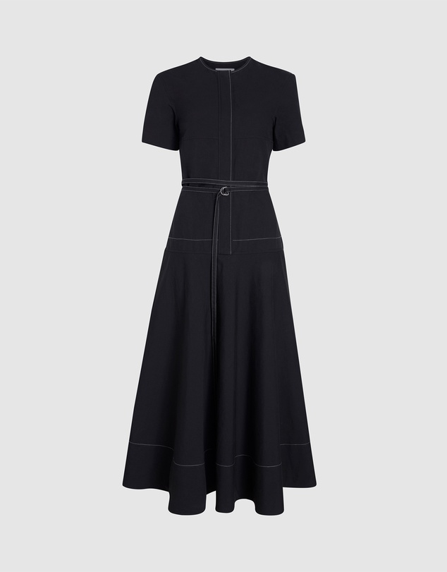 Proenza Schouler White Label - Elizabeth Dress In Solid Cotton Linen